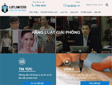 Tablet Screenshot of luatgiaiphong.com